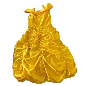 Kids Yellow Princess Costume Dress